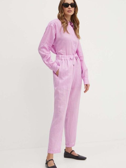 BOSS Orange spodnie bawełniane - zdjęcie produktu nr 2