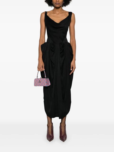Vivienne Westwood gathered-detailed midi dress - Black - zdjęcie produktu nr 2