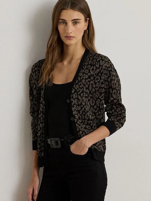 Lauren Ralph Lauren kardigan damski kolor czarny lekki 200979661 - zdjęcie produktu nr 1