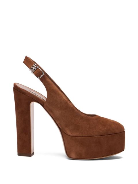 Casadei Patty platform pumps - Brown - zdjęcie produktu nr 1