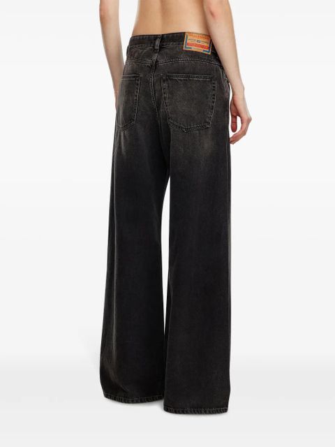 Diesel 1996 D-Sire low-rise wide-leg jeans - Black