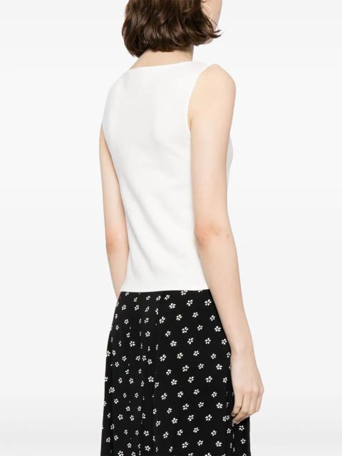 Reformation Dusk boat-neck top - White