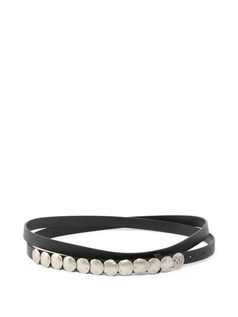 PINKO studded lambskin belt - Black - zdjęcie produktu nr 1