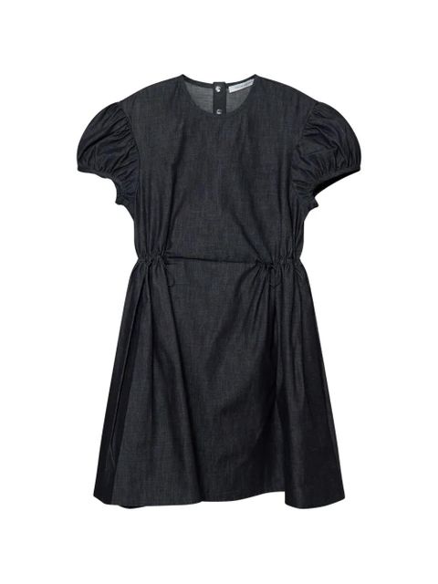 Cecilie Bahnsen Camma puff-sleeve drawstring-waist dress - Blue - zdjęcie produktu nr 1