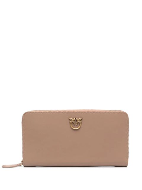 PINKO logo-plaque leather wallet - Neutrals - zdjęcie produktu nr 1