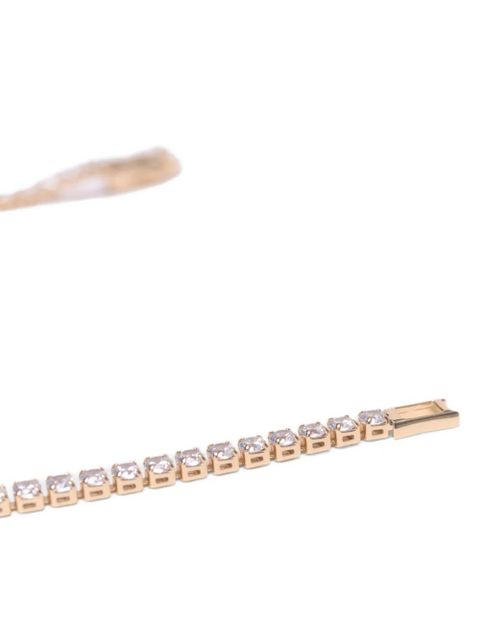 Maje crystal-embellished tennis bracelet - Gold