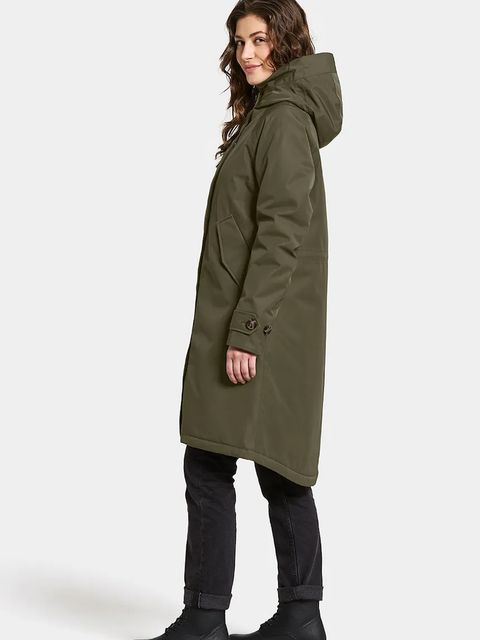 Didriksons kurtka LUNA kolor zielony zimowa oversize 505930