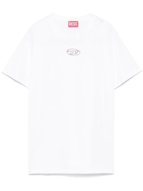 Diesel Oval D-logo T-shirt - White - zdjęcie produktu nr 1