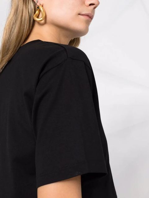 LouLou de Saison Gupo short-sleeve cropped T-shirt - Black