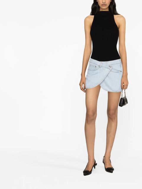 Coperni asymmetric denim miniskirt - Blue - zdjęcie produktu nr 2