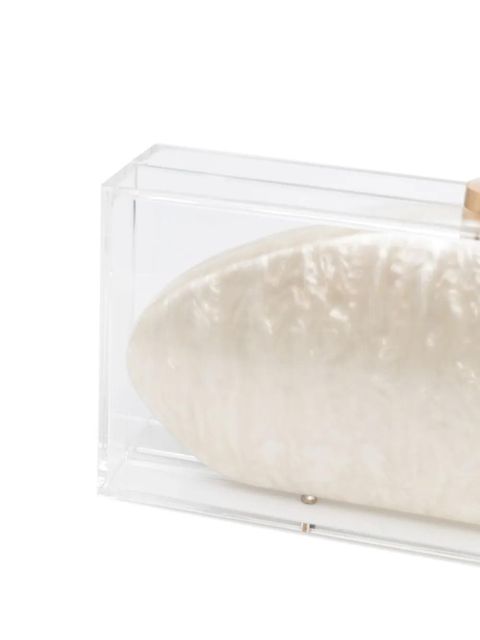 Cult Gaia Annika transparent clutch bag - Neutrals