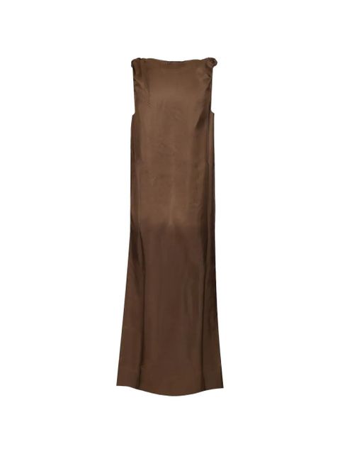 LouLou de Saison Moun knotted draped dress - Brown - zdjęcie produktu nr 2