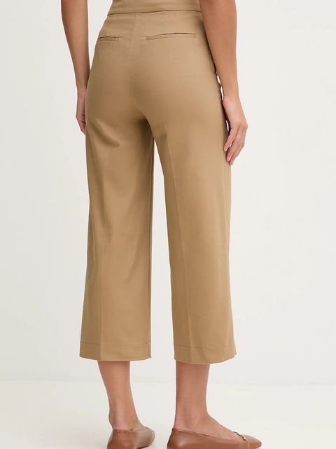 United Colors of Benetton spodnie damskie kolor zielony szerokie high waist 4SJCDF09W - zdjęcie produktu nr 2