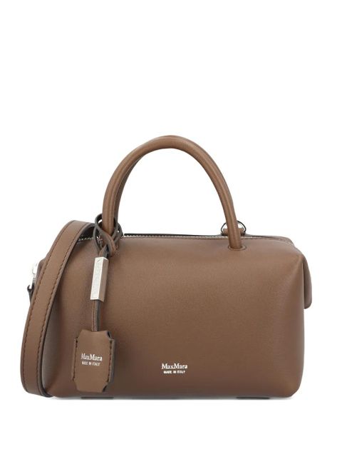Max Mara Holdalls padlock-detail leather tote bag - Brown - zdjęcie produktu nr 1