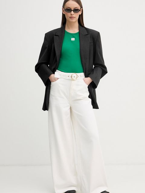 Calvin Klein Jeans top damski bawełniany z elastanem - zdjęcie produktu nr 1