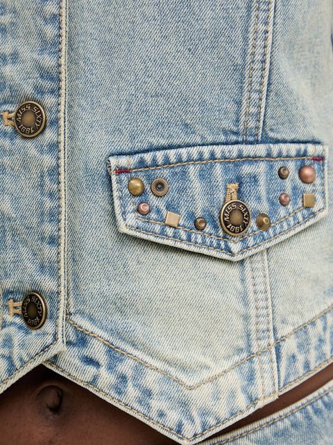 Miss Sixty kamizelka jeansowa