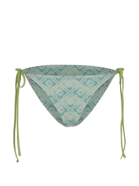 Casablanca monogram tie side bottoms - Green