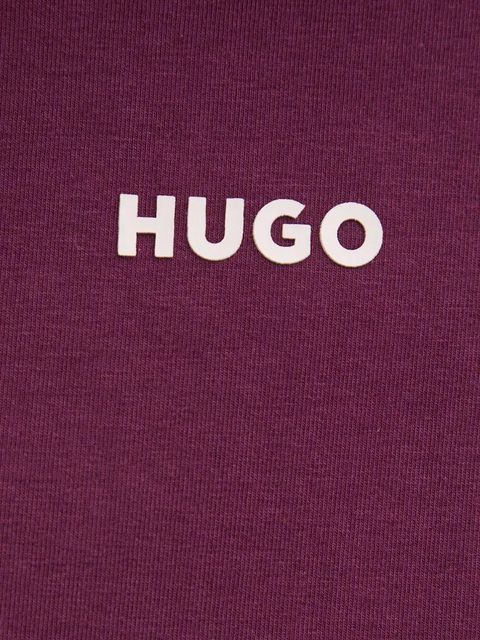HUGO spodnie lounge kolor fioletowy 50490578
