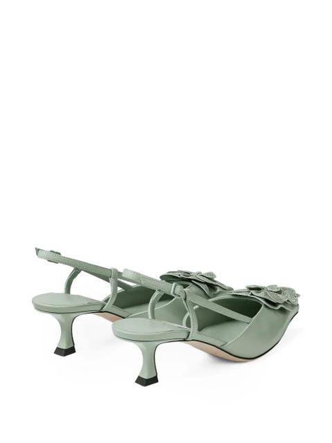 Jimmy Choo Mimmi floral slingback pumps - Green