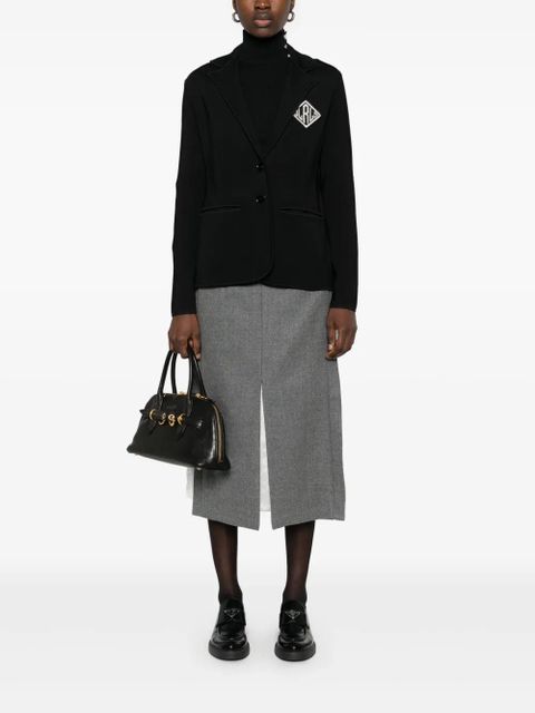 Lauren Ralph Lauren logo-embroidered blazer - Black - zdjęcie produktu nr 2