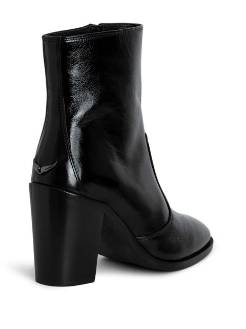 Zadig&Voltaire Preiser 85mm leather ankle boots - Black - zdjęcie produktu nr 2