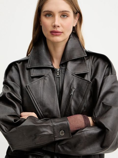 Bardot ramoneska kolor brązowy 59633JB3