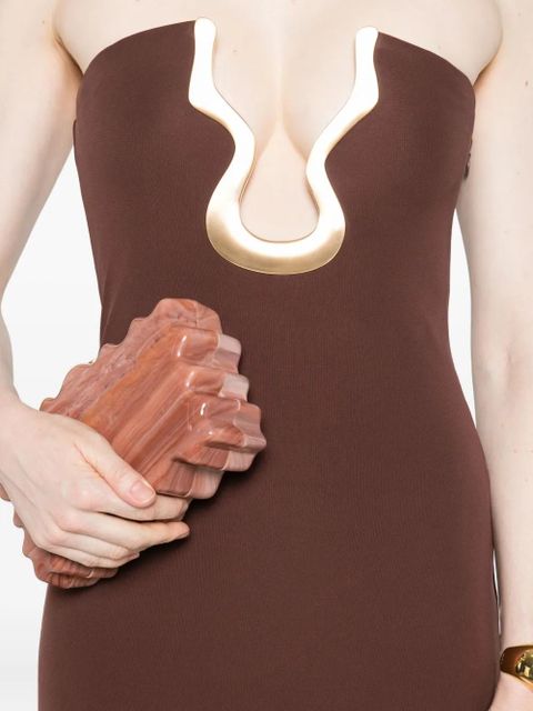 Cult Gaia April cut-out maxi dress - Brown