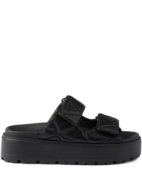 Prada 45mm leather slides - Black - zdjęcie produktu nr 1