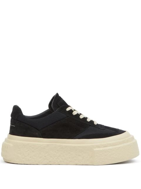 MM6 Maison Margiela leather sneakers - Black - zdjęcie produktu nr 1