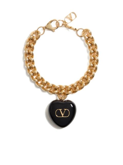 Valentino Garavani gold-tone chain bracelet with heart charm - zdjęcie produktu nr 1