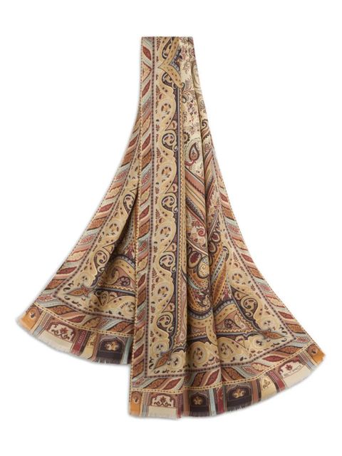 ETRO paisley-print scarf - Brown