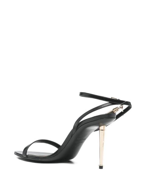 TOM FORD 105 padlock-detail leather sandals - Black