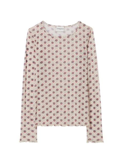 Claudie Pierlot floral-print T-shirt - Neutrals - zdjęcie produktu nr 1
