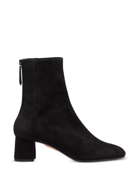 Aquazzura Saint Honore suede ankle boots - Black - zdjęcie produktu nr 1