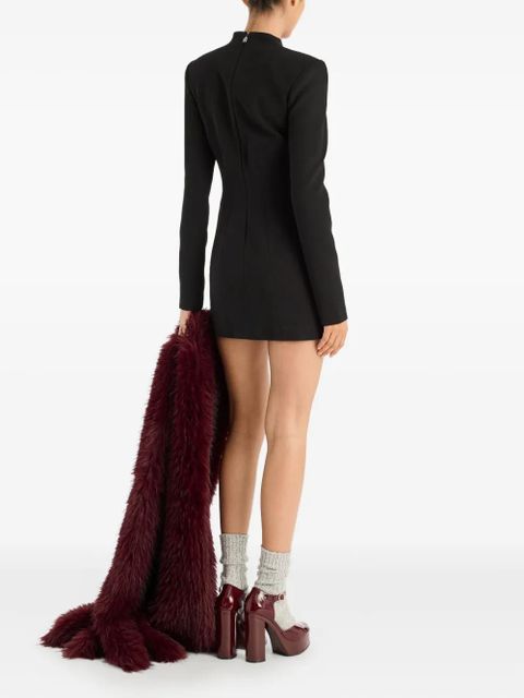 ROTATE BIRGER CHRISTENSEN long-sleeve mini dress - Black - zdjęcie produktu nr 2