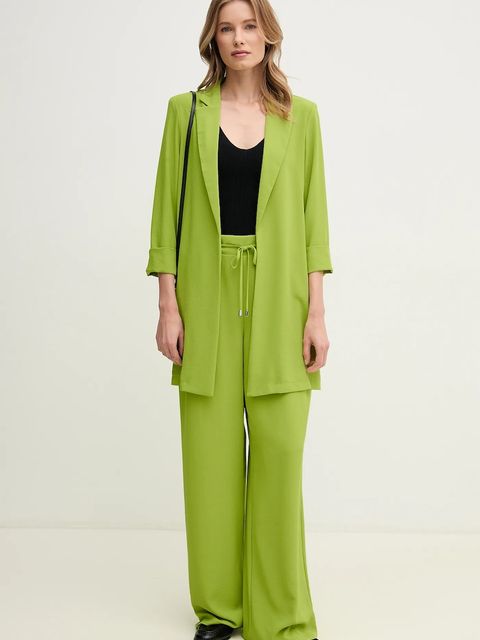 Joseph Ribkoff marynarka kolor zielony niezapinana gładka 232275S25 - zdjęcie produktu nr 2