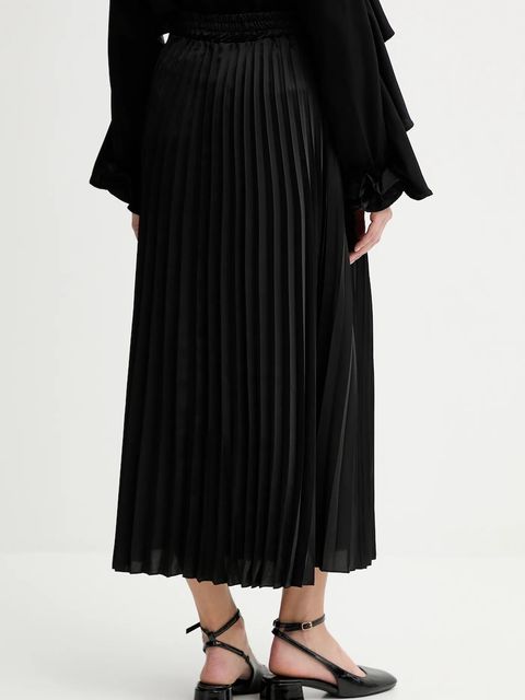 Answear.LAB spódnica kolor czarny maxi rozkloszowana