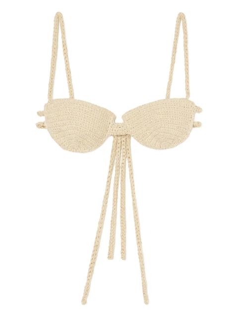 Alanui balconette self-tie bra - Neutrals - zdjęcie produktu nr 1