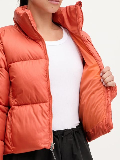 Columbia kurtka Puffect Colorblock kolor pomarańczowy zimowa 2088501