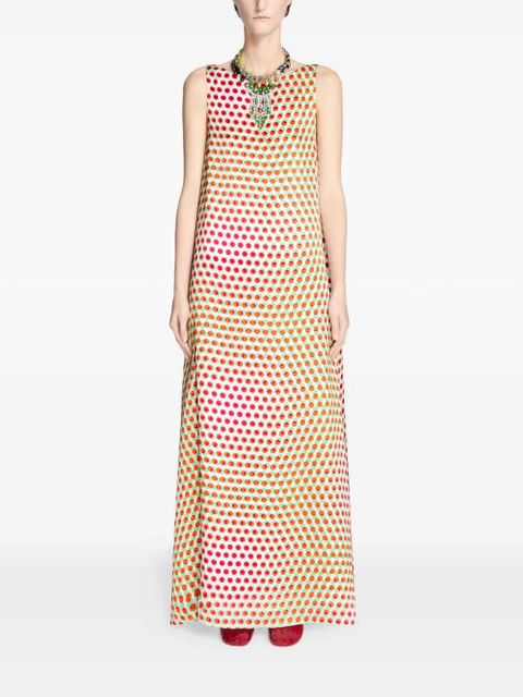 DRIES VAN NOTEN printed maxi dress - White - zdjęcie produktu nr 2