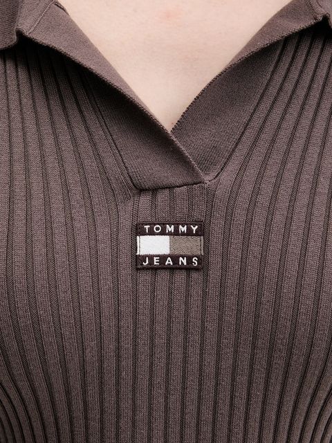 Tommy Jeans sweter damski kolor brązowy lekki DW0DW22036