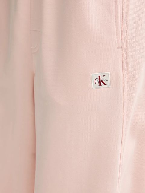 Calvin Klein Jeans spodnie dresowe damskie kolor różowy gładkie LV047C249G