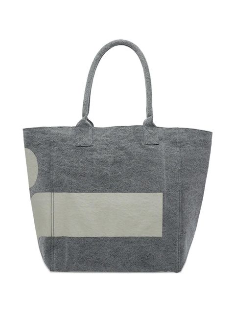 ISABEL MARANT Yenky logo-print tote bag - Grey