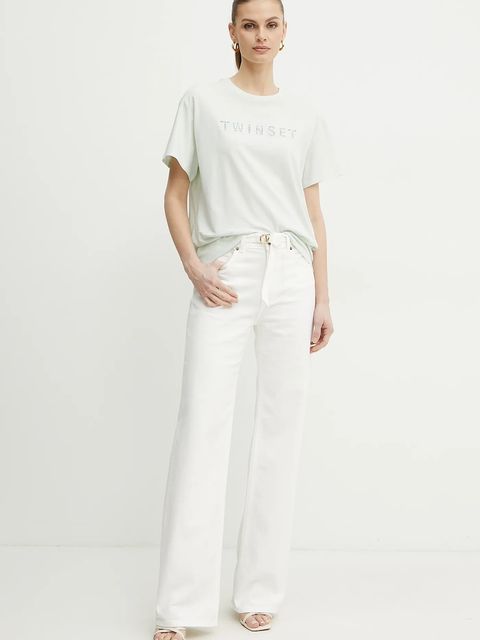 Twinset t-shirt bawełniany - zdjęcie produktu nr 2