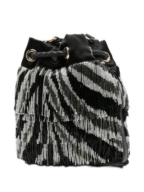 PUCCI beaded-fringe bucket bag - Black