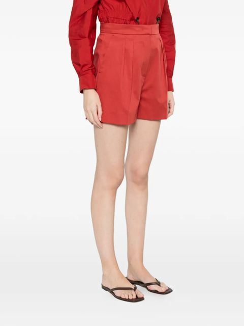 Max Mara pleated shorts - Red