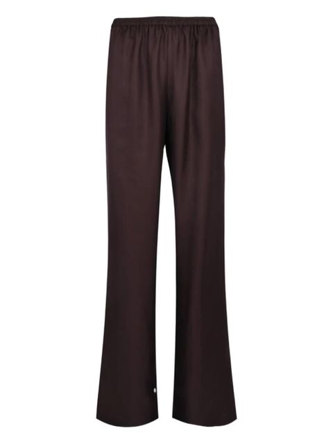 LouLou de Saison elasticated-waist silk trousers - Brown - zdjęcie produktu nr 1