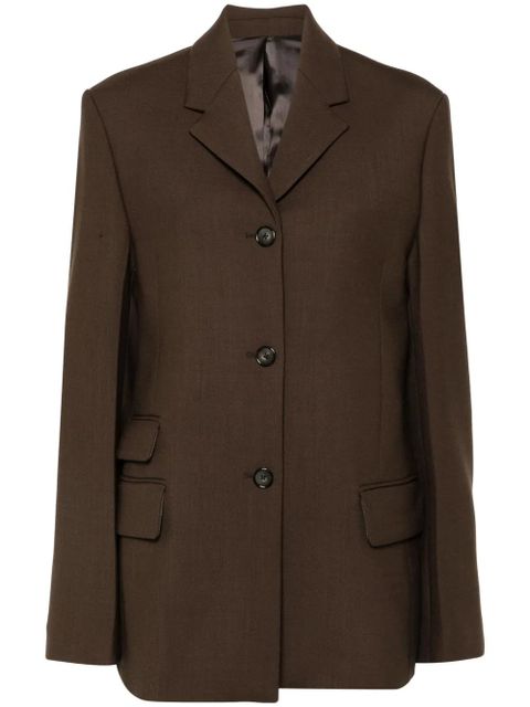 TOTEME Straight single-breasted blazer - Brown - zdjęcie produktu nr 1