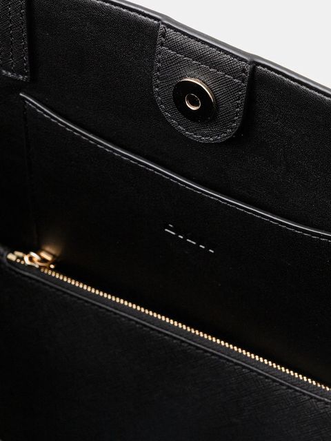 Dkny torebka skórzana kolor czarny R52AKG54