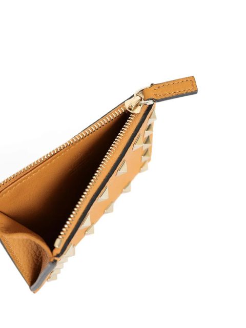 Valentino Garavani stud-embellished wallet - Orange